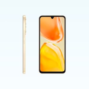 "Vivo V25 4G स्मार्टफोन का फ्रंट व्यू जिसमें उसका फुलस्क्रीन डिस्प्ले दिख रहा है, और साइड व्यू में उसका स्लिम डिज़ाइन और बटन प्लेसमेंट नजर आ रहा है।"