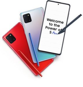 samsung note 10 lite price front and back view