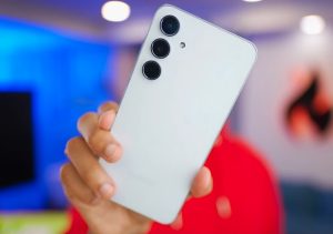 Samsung Galaxy A55 5g smartphone back view 