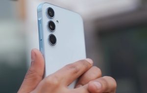 Samsung Galaxy A55 5g smartphone camera setup view 