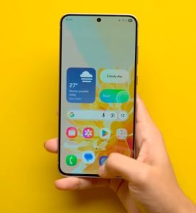 Samsung Galaxy s25 fe smartphone front (display) view 