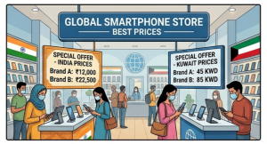 India vs Kuwait Mobile Prices