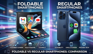 Foldable vs regular smartphones