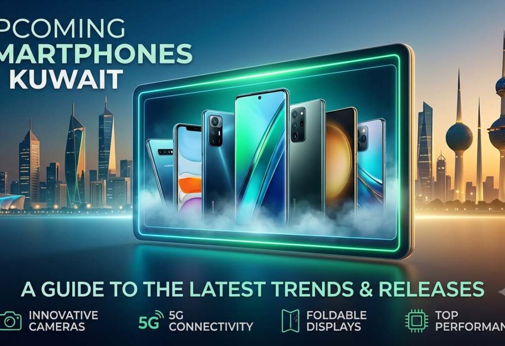 Upcoming smartphones in Kuwait featuring 5G, innovative cameras, foldable displays, and high performance.